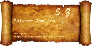 Salczer Zamfira névjegykártya